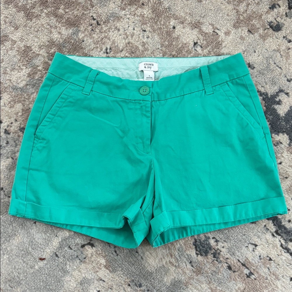 Women’s Crown & Ivy Teal Shorts size 4